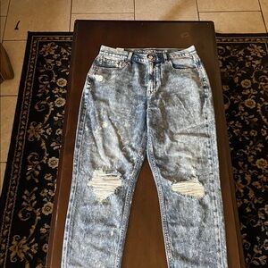 American Eagle Outfitters Relaxed Distressed Gray Jeans